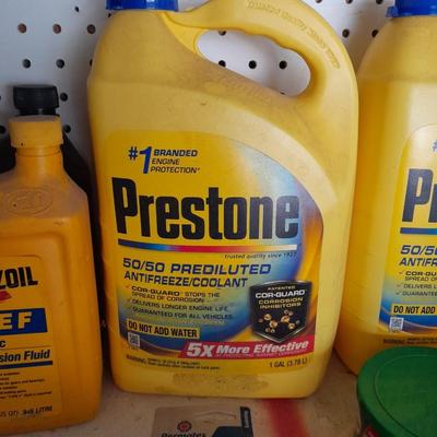 Automobile chemicals, and a Grease gun