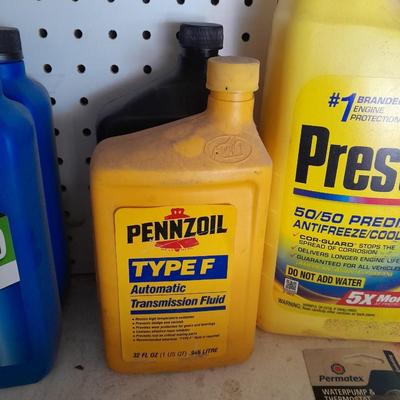 Automobile chemicals, and a Grease gun