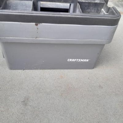Multi-level Craftsman toolbox with tools