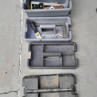 Multi-level Craftsman toolbox with tools