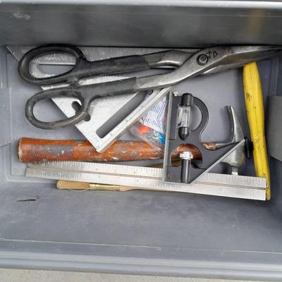 Multi-level Craftsman toolbox with tools