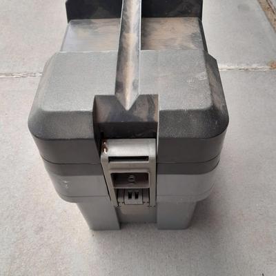 Multi-level Craftsman toolbox with tools