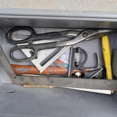 Multi-level Craftsman toolbox with tools