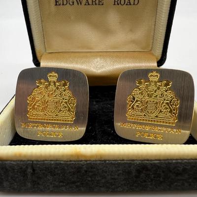 Vintage Metropolitan England Police Hats & Cufflinks *Read Details