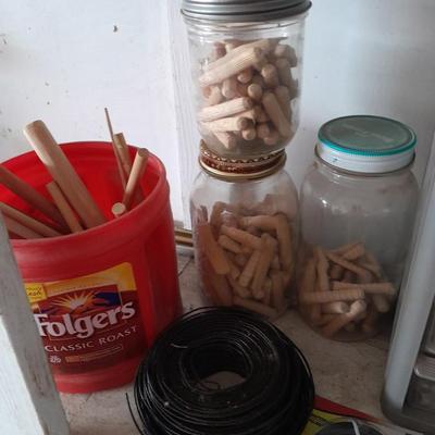 Hardware organizer with an assortment of hardware