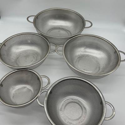 Stainless Steel Colander Set of 5