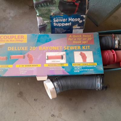 RV / CAMPER Sewer hose support, and 20' Bayonet sewer kit