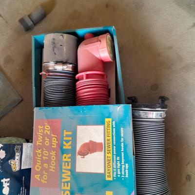 RV / CAMPER Sewer hose support, and 20' Bayonet sewer kit