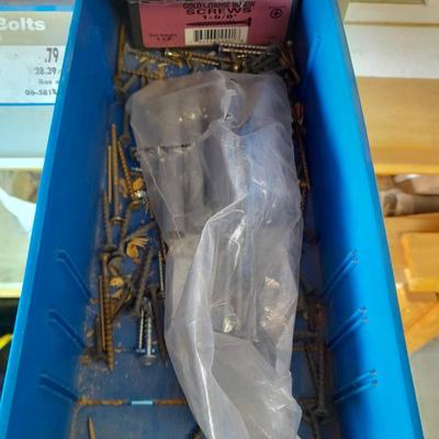 Metal hardware organizer with contents (1)