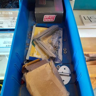 Metal hardware organizer with contents (1)