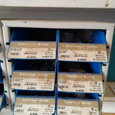 Metal hardware organizer with contents (1)