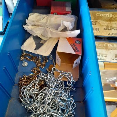 Metal hardware organizer with contents (1)