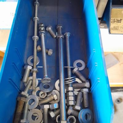 Metal hardware organizer with contents (1)