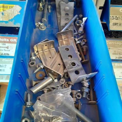 Metal hardware organizer with contents (1)