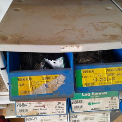 Metal hardware organizer with contents (1)