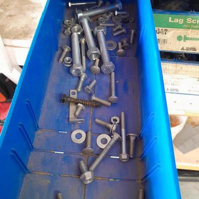 Metal hardware organizer with contents (1)