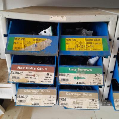 Metal hardware organizer with contents (1)