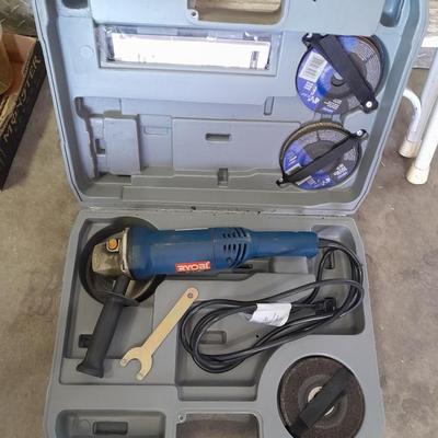 Ryobi 4.5" Angle Grinder Model AG451 with case and instruction manual