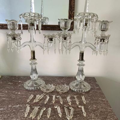 Vintage Crystal Candelabra *Read Details