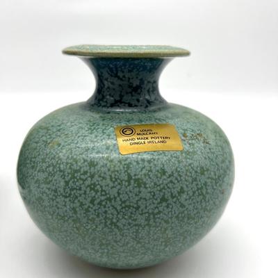 LOUIS MULCAHY Pottery & Glass Vase Hand Blown?