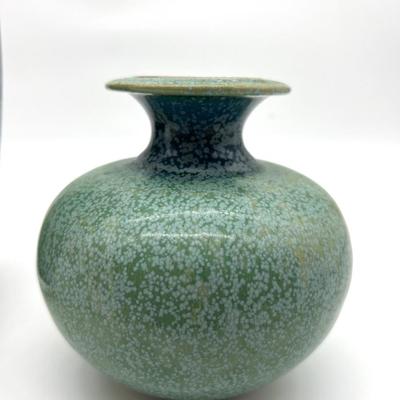 LOUIS MULCAHY Pottery & Glass Vase Hand Blown?