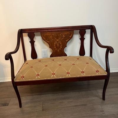 Vintage Solid Wood Bench