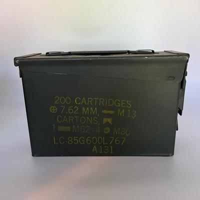 Pair Metal Amo Boxes