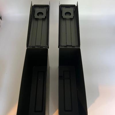 Pair Metal Amo Boxes