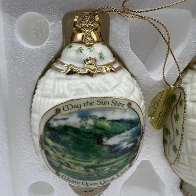 BRADFORD EDITION Irish Blessings Heirloom Porcelain Ornament Collection