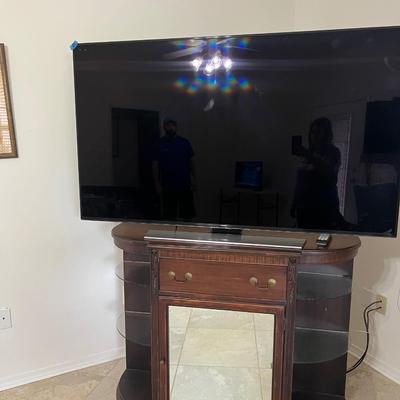 Solid Wood Mirror Front Media TV Stand *Read Details