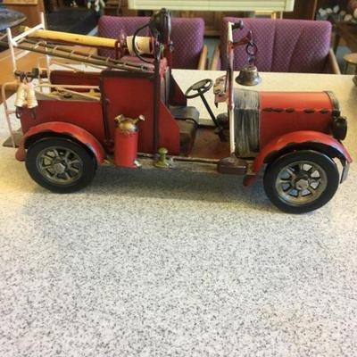 Metal Model of a Fire Truck