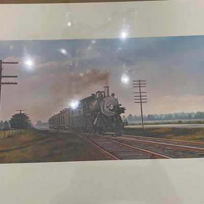 William Halopuff Steam Locomotive Numbered Print