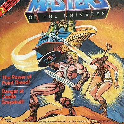 He Man Masters of the Universe 1983 2 Stories with Record