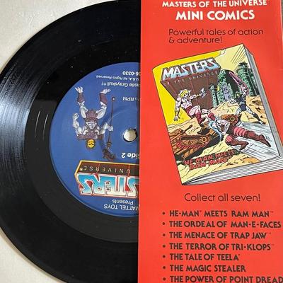 He Man Masters of the Universe 1983 2 Stories with Record