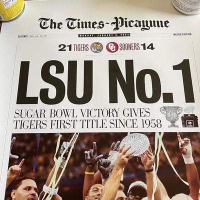 LSU 2004 Sugar Bowl Win Prints - NEW