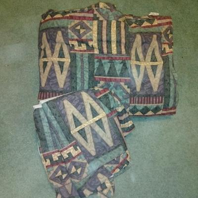 Springs Queen sized comforter with bed skirt and sheet