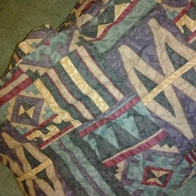 Springs Queen sized comforter with bed skirt and sheet