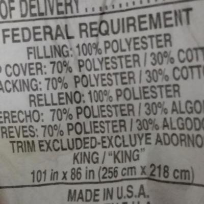 Springs Queen sized comforter with bed skirt and sheet