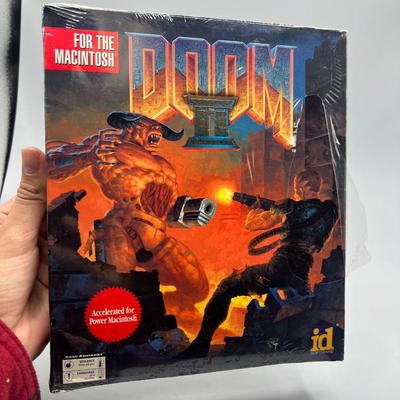 Sealed Doom II for the Macintosh Computer Collectible Classic Retro Shooter Video Game