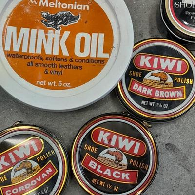 Boot and shoe polish, and Mink oil all good!