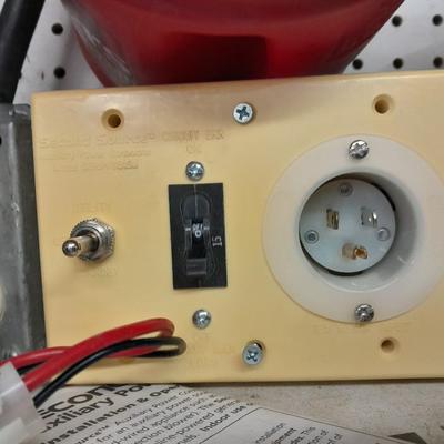 Huge lot of electrical / trailer wire, Lights, and more