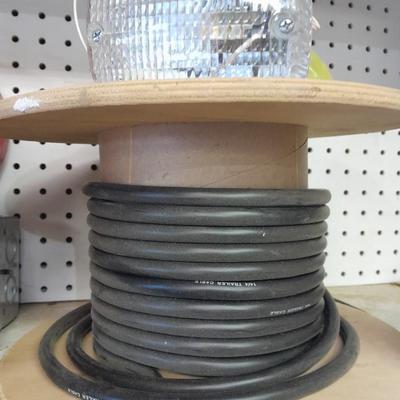 Huge lot of electrical / trailer wire, Lights, and more