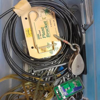 Three small totes of home repair / Furniture refinishing items