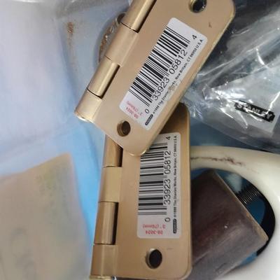 Three small totes of home repair / Furniture refinishing items