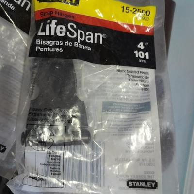 Three small totes of home repair / Furniture refinishing items