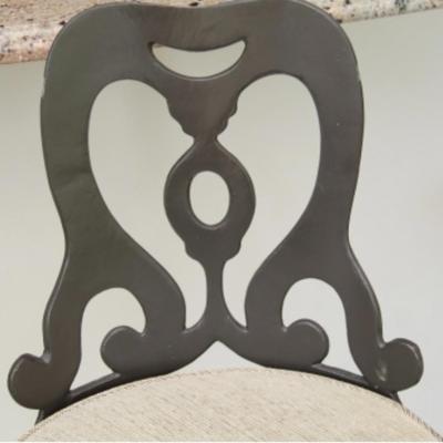 Set Of 4 Wrought Iron Counter Height Stools