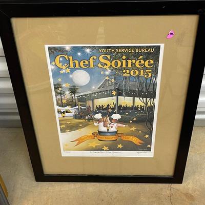 Signed, Framed and Numbered 2015 Chef Soiree Original Print