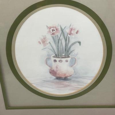 Framed and Matted Watercolor