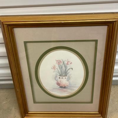 Framed and Matted Watercolor