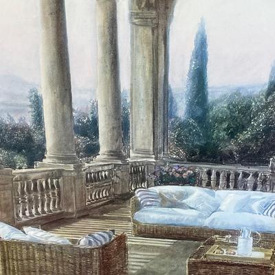 Framed Column Art Picture = No Glass